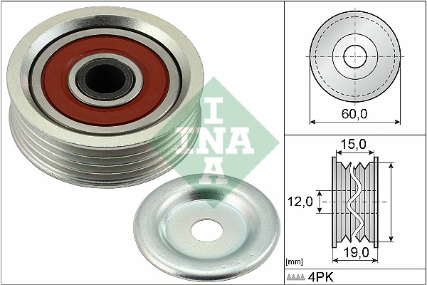 Tensioner Pulley, V-ribbed belt